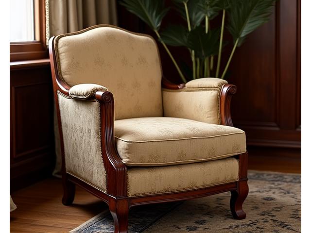 Antieke Art Deco Stoel Restauratie