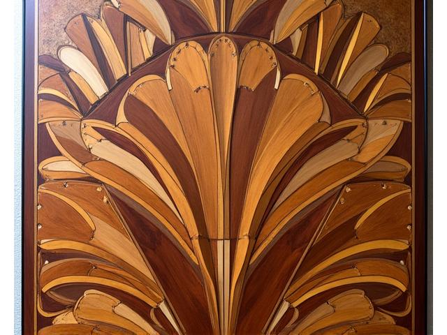 Marqueterie Wandpaneel Kunst