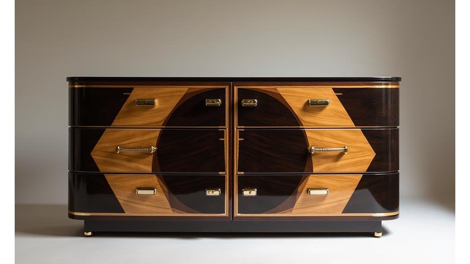 Art Deco Dressoir, elegant en verfijnd