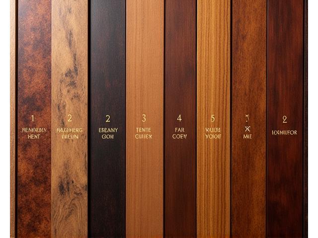 Selectie van zeldzame houtsoorten en fineren voor marqueterie